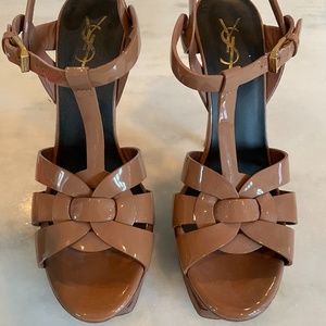 Saint Laurent  Tribute T-Strap Platform Sandal